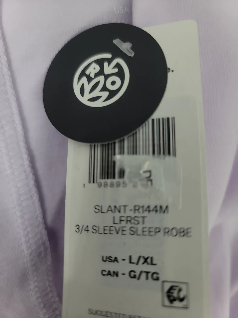 Light Lavender Women's Robe with Waist Tie
